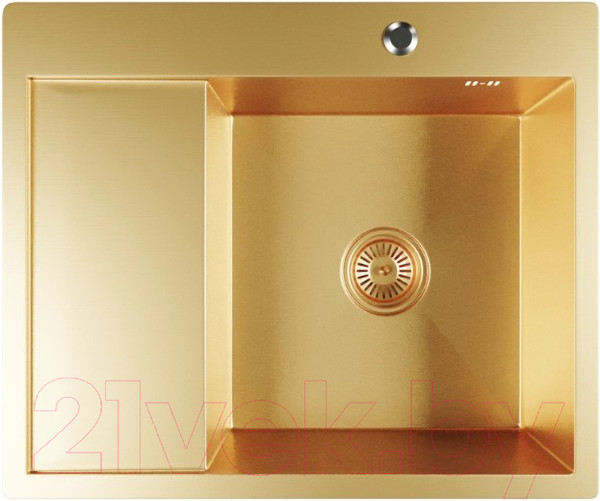 Изображение товара Мойка кухонная Mixline Pro 552927 (золото, с сифоном)
