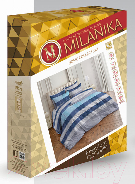 Изображение товара Комплект постельного белья Milanika Дикси 2сп (поплин)