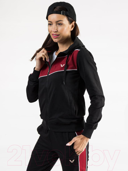 Изображение товара Спортивный костюм Isee FN-55718 (р.50, черный/бордовый)