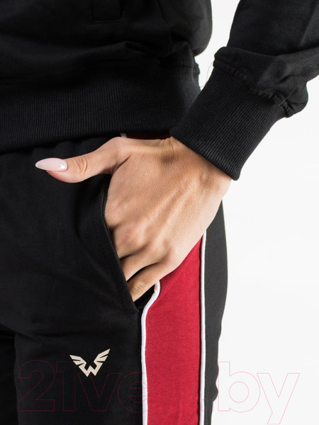 Изображение товара Спортивный костюм Isee FN-55718 (р.50, черный/бордовый)