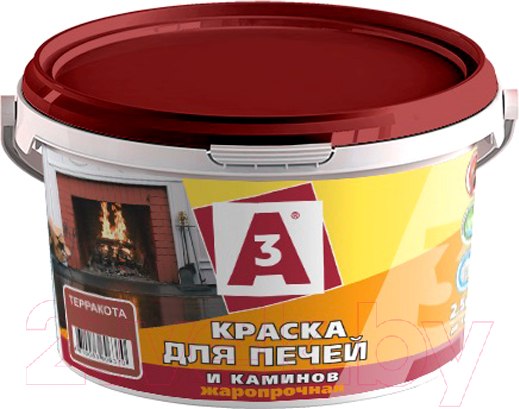 Изображение товара Краска А3 Для печей и каминов (2.5кг, белый)