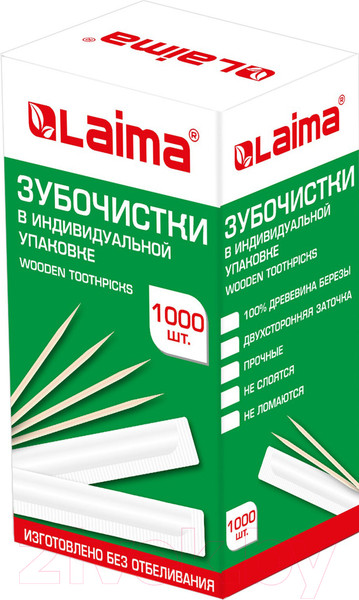 Изображение товара Зубочистки Laima 604771 (1000шт)