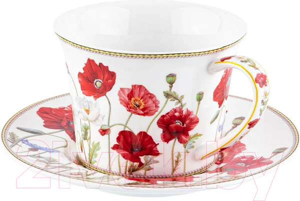 Изображение товара Набор для чая/кофе Elan Gallery Маки / 420457