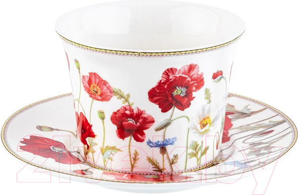 Изображение товара Набор для чая/кофе Elan Gallery Маки / 420457