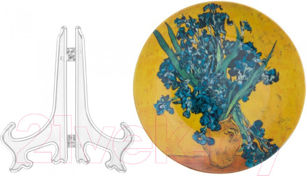 Изображение товара Декоративная тарелка Elan Gallery Ирисы в вазе / 420259