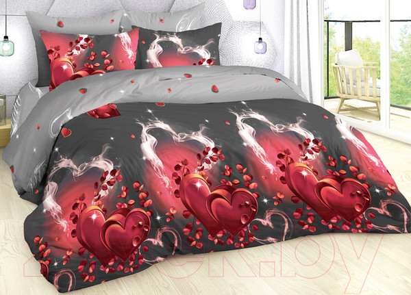Изображение товара Комплект постельного белья Milanika Пламя 2.0сп (поплин)