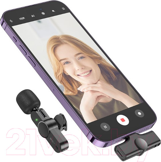 Изображение товара Микрофон Borofone BFK12 iPhone (черный)