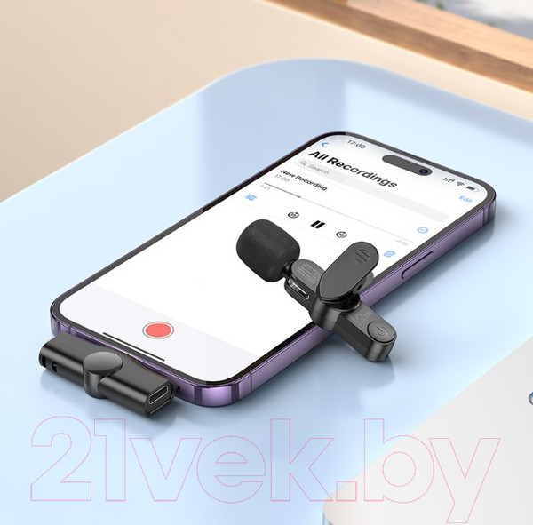 Изображение товара Микрофон Borofone BFK12 iPhone (черный)
