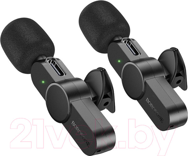 Изображение товара Микрофон Borofone BFK12 iPhone/Type-C (черный)