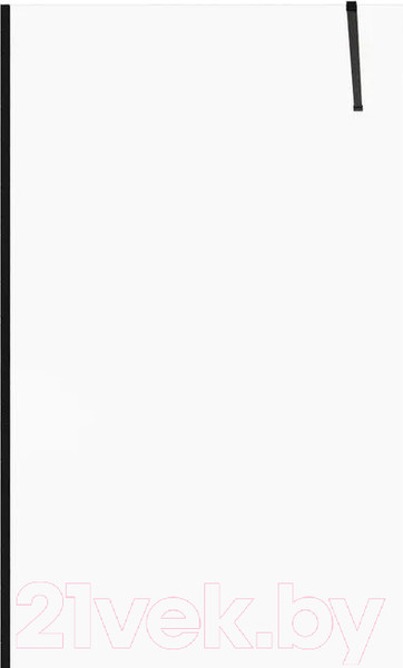 Изображение товара Стеклянная шторка для ванны Allen Brau Infinity 3 3.21063.BBA / 323855 (черный браш)