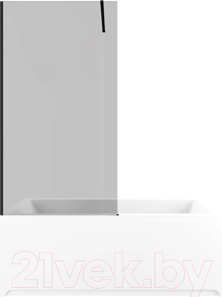 Изображение товара Стеклянная шторка для ванны Allen Brau Infinity 3 3.21064.BBA.T / 323856 (черный браш)