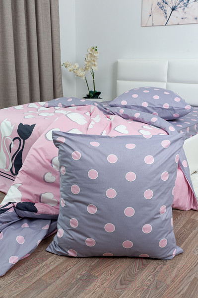 Изображение товара Комплект постельного белья Milanika ЛяМурр 1.5сп (поплин)