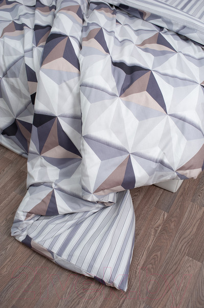 Изображение товара Комплект постельного белья Milanika Графика 1.5сп (поплин)