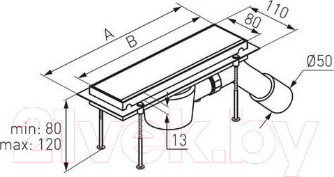 Изображение товара Трап для душа Ferro Basic OL2-30