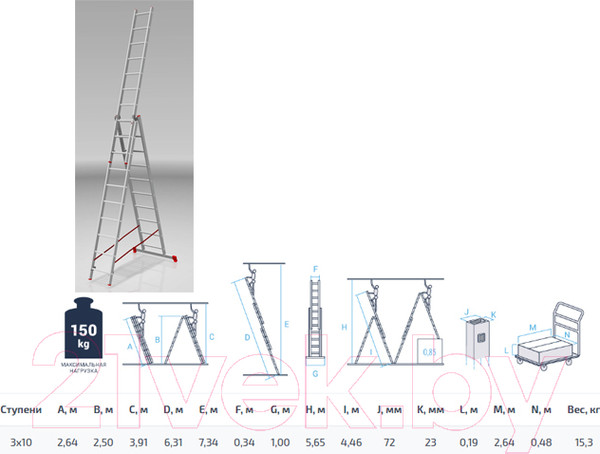 Изображение товара Лестница-трансформер Startul ST9942-10