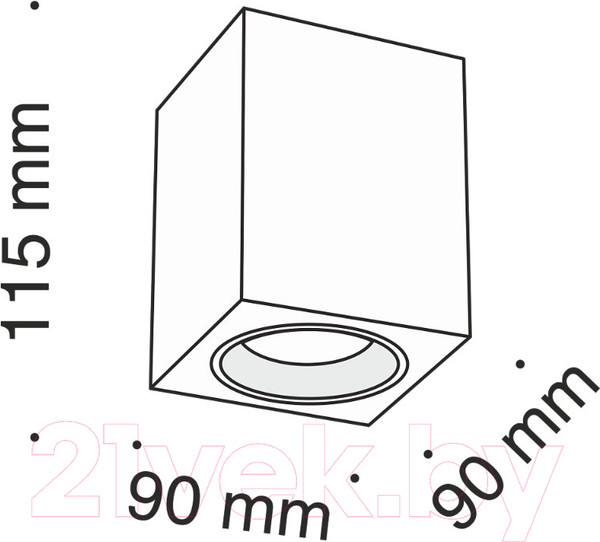 Изображение товара Точечный светильник Maytoni Alfa C013CL-01W
