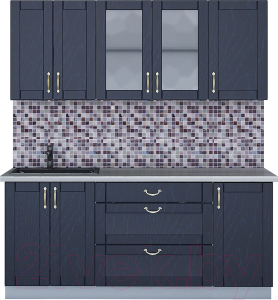 Изображение товара Кухонный гарнитур Интерлиния Мила Крафт 1.8Б (дуб королевский)