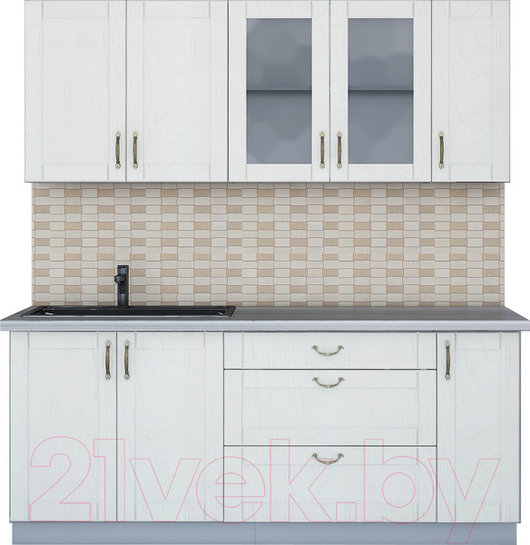 Изображение товара Кухонный гарнитур Интерлиния Мила Крафт 1.9Б (дуб полярный)