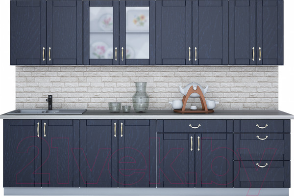 Изображение товара Кухонный гарнитур Интерлиния Мила Крафт 3.0Б (дуб королевский)