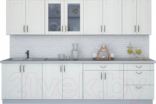 Изображение товара Кухонный гарнитур Интерлиния Мила Крафт 3.0Б (дуб полярный)