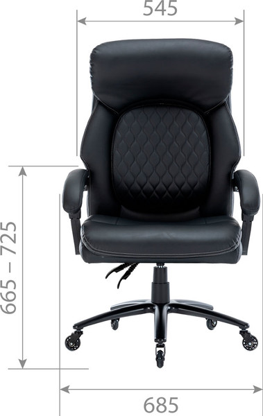 Изображение товара Кресло офисное Chairman CH412 (экокожа черный)