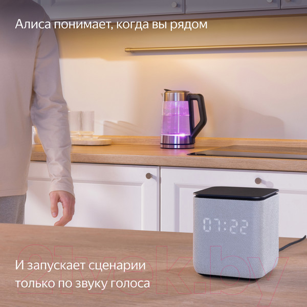 Изображение товара Умная колонка Яндекс Станция Миди с Zigbee YNDX-00054GRY (серый)