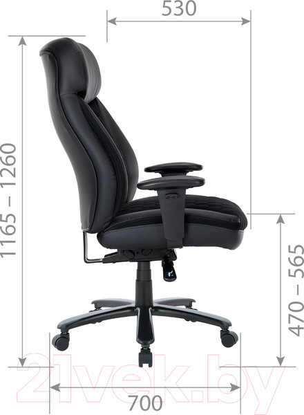 Изображение товара Кресло офисное Chairman CH414 (экокожа ткань черный)