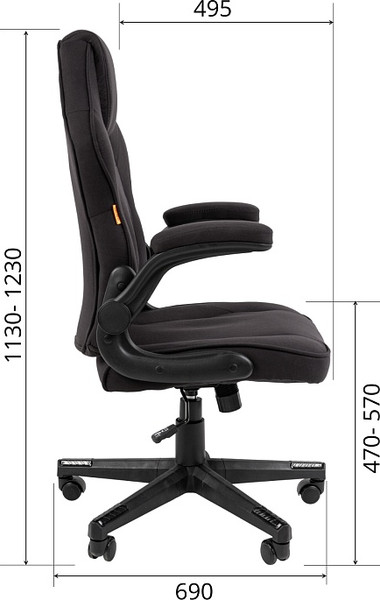 Изображение товара Кресло офисное Chairman CH51 (черный)