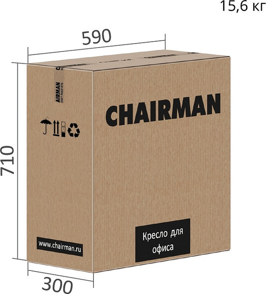 Изображение товара Кресло офисное Chairman CH51 (черный)