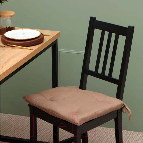 Изображение товара Подушка на стул Этель Eco / 9631117 (42x42, оливковый)