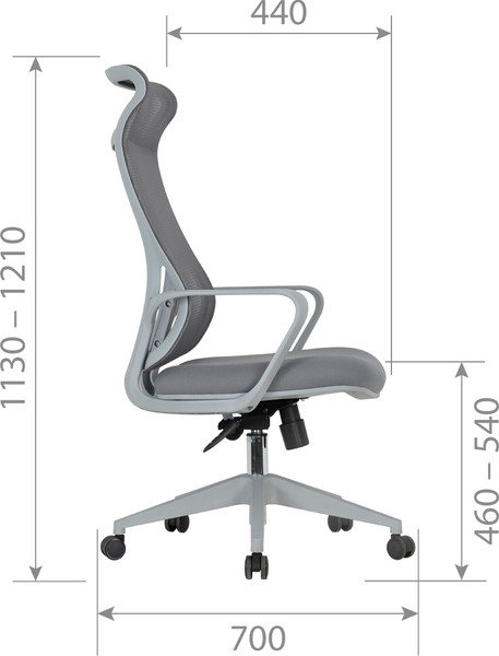 Изображение товара Кресло офисное Chairman CH577 (серый пластик/серый)