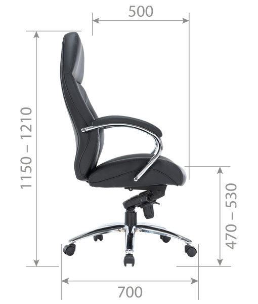 Изображение товара Кресло офисное Chairman CH791 (экокожа черный)