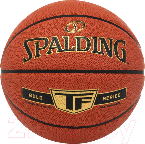 Изображение товара Баскетбольный мяч Spalding Gold TF 76857z (размер 7, коричневый/черный)