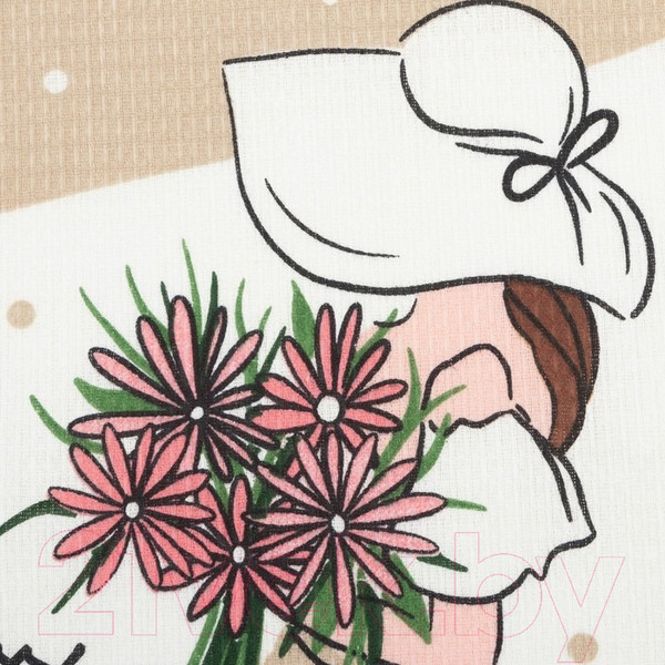 Изображение товара Набор полотенец Доляна Happiness / 7690553 (4шт)