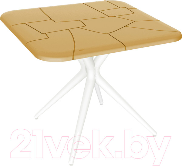 Изображение товара Обеденный стол Sheffilton SHT-TU30/TT30 83x83 (белый/бук)