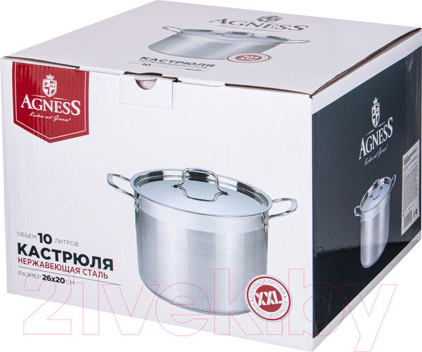 Изображение товара Кастрюля Agness 916-460 (10л)