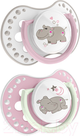 Изображение товара Набор пустышек Lovi Night & Day 0-3 мес. / 22/913girl (2шт)