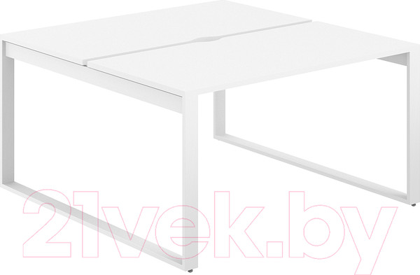 Изображение товара Комплект письменных столов Norden 140x143.8x75 / AG.135.WH.V.72.WH (белый/белый)