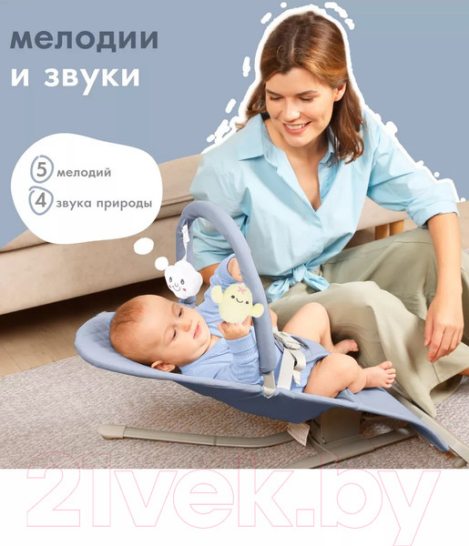 Изображение товара Детский шезлонг Nuovita Pulito PL2 (синий)