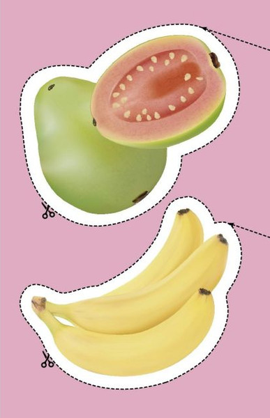 Изображение товара Развивающая книга Эксмо Мои первые вырезалки. Фрукты и овощи, мягкая обложка