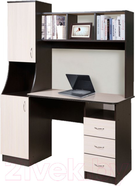 Изображение товара Письменный стол Мебель-Класс Партнер Левый (венге/ясень шимо светлый)