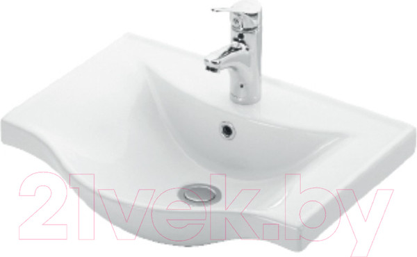 Изображение товара Тумба с умывальником Гамма 21оФ8/1-У45 45 Базик-7045 (улыбка)