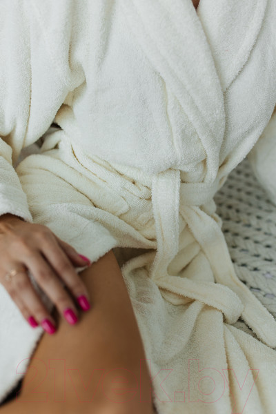 Изображение товара Халат Minteks Махровый ТВ04-1 (р.46, шампань)