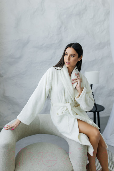 Изображение товара Халат Minteks Махровый ТВ04-1 (р.46, шампань)