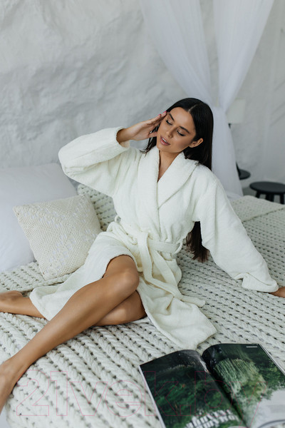 Изображение товара Халат Minteks Махровый ТВ04-1 (р.46, шампань)