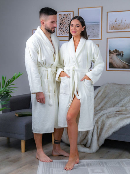 Изображение товара Халат Minteks Махровый ТВ04-1 (р.46, шампань)