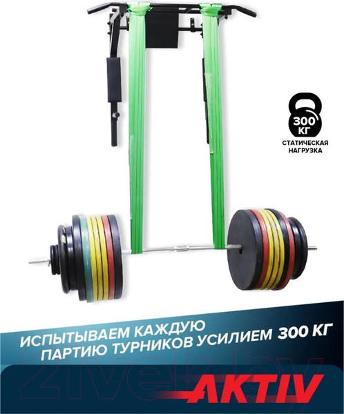 Изображение товара Турник-брусья Absolute Champion Центрл Спорт 3в1 / АЧ 9239 (белый, черные ручки)