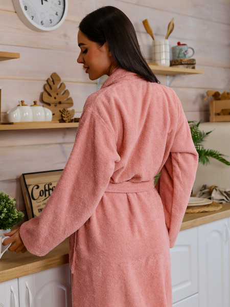 Изображение товара Халат Minteks Махровый ТВ04-6 (р.46, терракотовый)