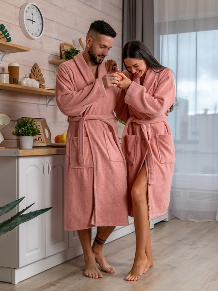 Изображение товара Халат Minteks Махровый ТВ04-6 (р.46, терракотовый)