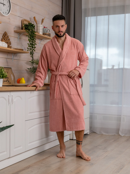 Изображение товара Халат Minteks Махровый ТВ04-6 (р.46, терракотовый)